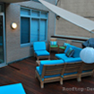 Finished and furnished rooftop deck